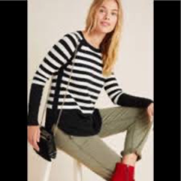 Anthropologie Rebekah Striped Tunic Sweater - Picture 2 of 6